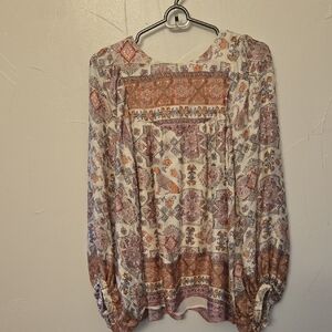 Anthropologie Multicolor Patterned Blouse
